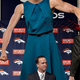 Illustration for article titled Peyton Manning’s 14-Foot-Tall Wife Crushes Skull Of Sports Journalist Asking About HGH